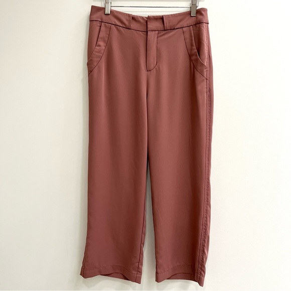 BDG dusty rose salmon mauve straight leg crop trouser pants size 6 - Picture 1 of 9